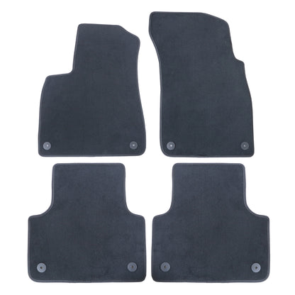 4Pcs For Audi Q7 Q8 2017-2025 Front & Rear Floor Mats Carpet Replacement Velour