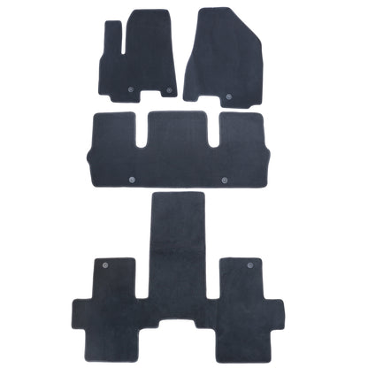 4Pcs For Kia Sedona 2015-2020 Front & Rear Floor Mats Carpet Replacement Velour