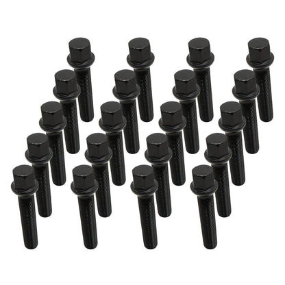 [20]M14X1.5 Black 65 mm Extended bolts Fits For Mercedes-Benz 1994-2023 Spacers