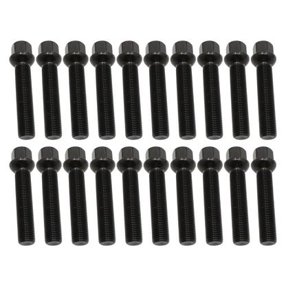[20]M14X1.5 Black 65 mm Extended bolts Fits For Mercedes-Benz 1994-2023 Spacers