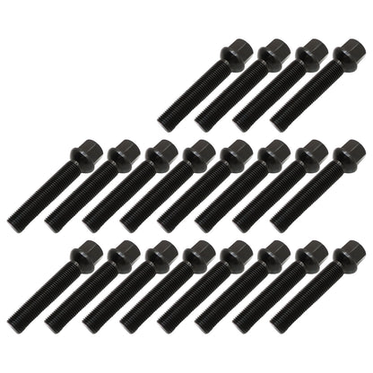 [20]M14X1.5 Black 65 mm Extended bolts Fits For Mercedes-Benz 1994-2023 Spacers