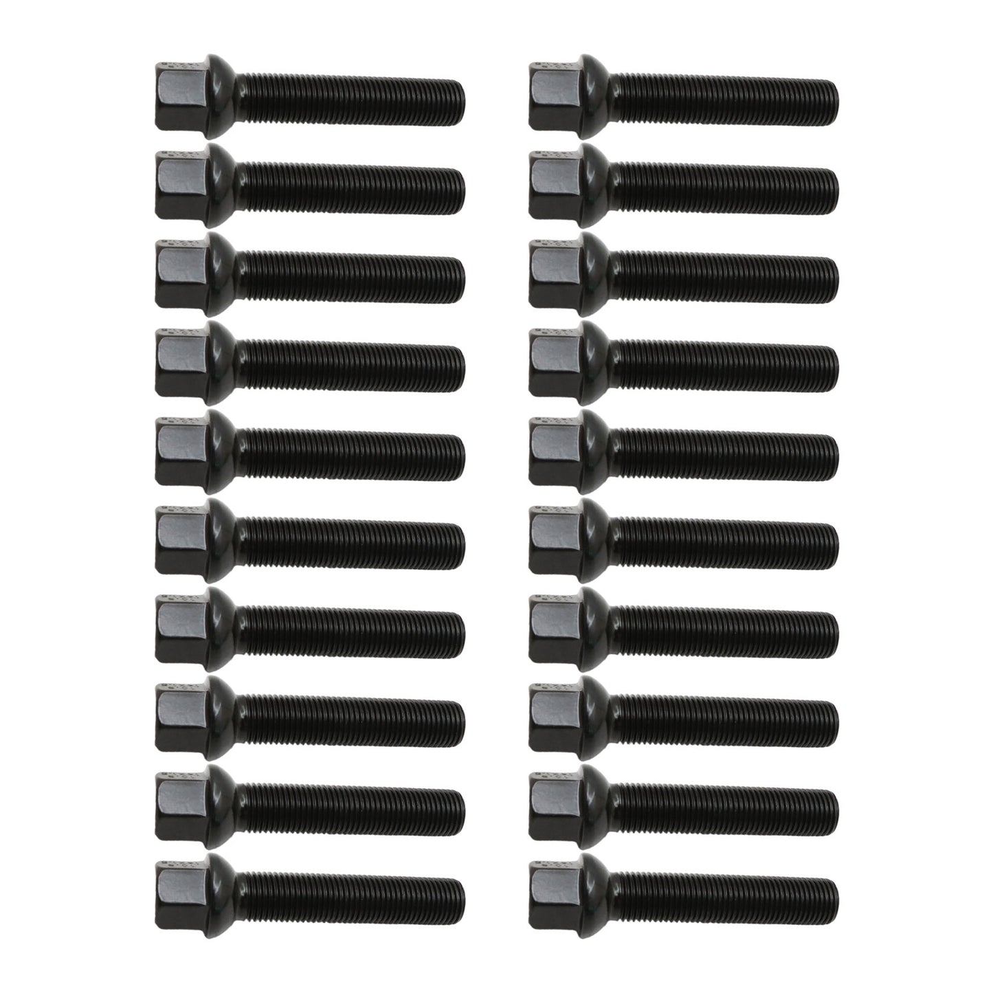 [20]M14X1.5 Black 65 mm Extended bolts Fits For Mercedes-Benz 1994-2023 Spacers