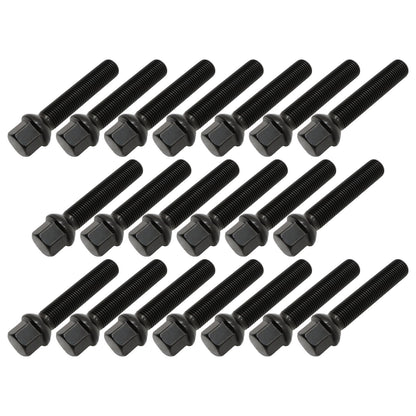 [20]M14X1.5 Black 65 mm Extended bolts Fits For Mercedes-Benz 1994-2023 Spacers