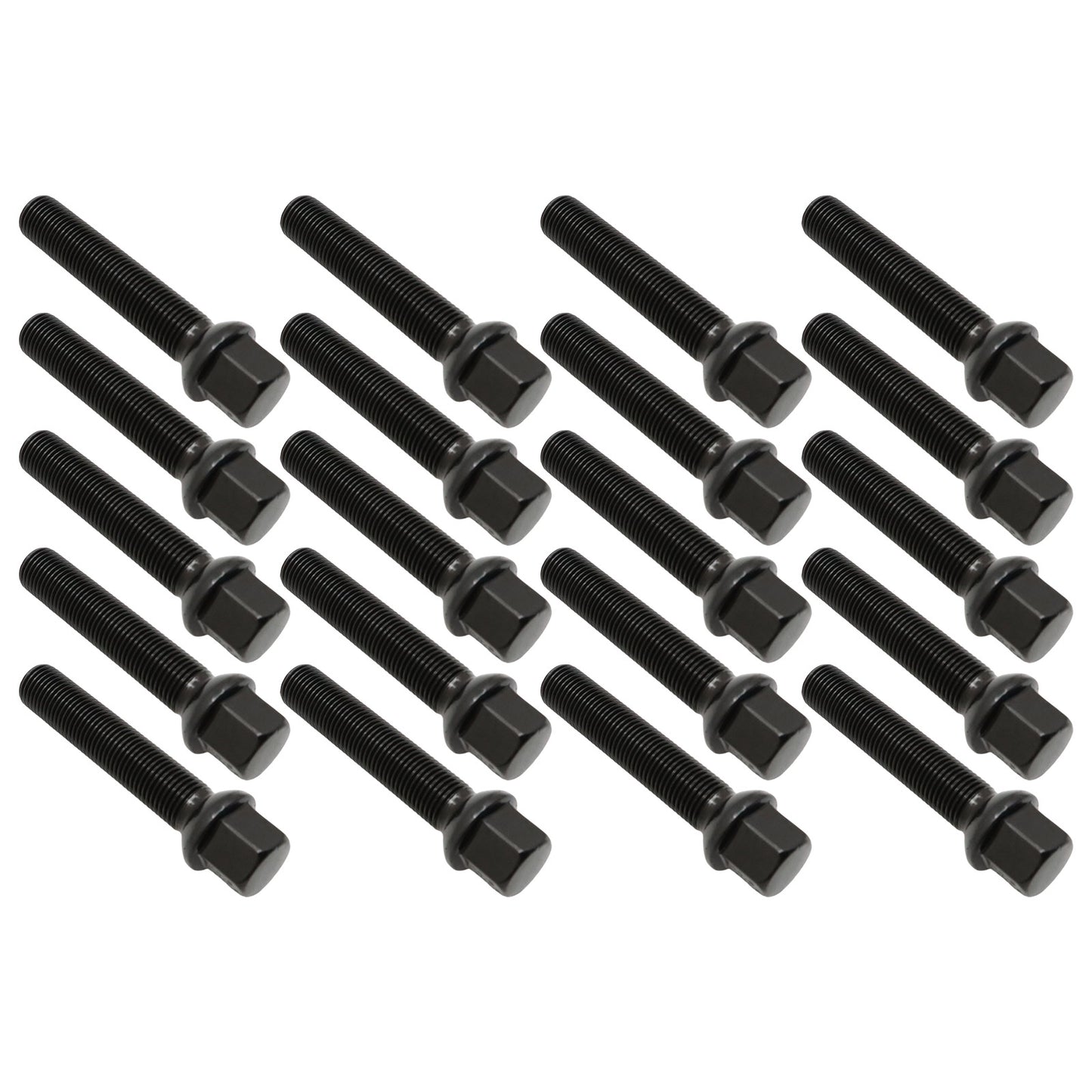 [20]M14X1.5 Black 65 mm Extended bolts Fits For Mercedes-Benz 1994-2023 Spacers