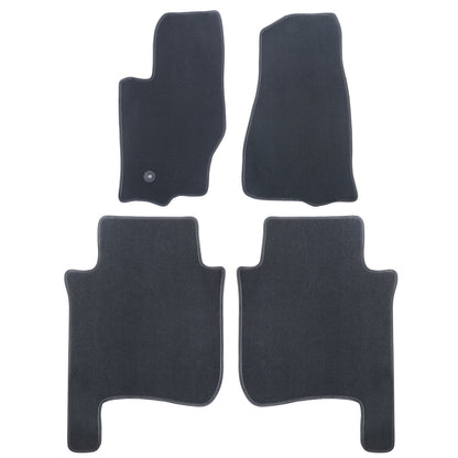 For 2006-2010 Jeep Commander Front & Rear Velour Floor Mats Carpet Black 4PCS