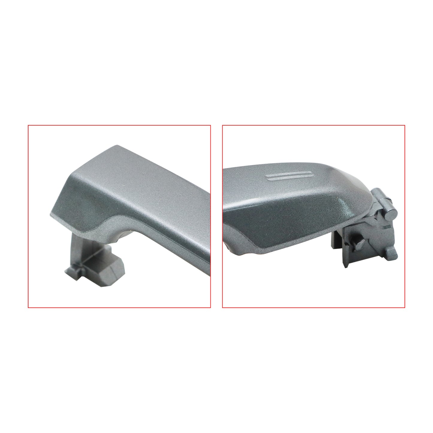 For Toyota Camry 12-17 Outside Door Handle Front Passenger Side Gray No keyhole