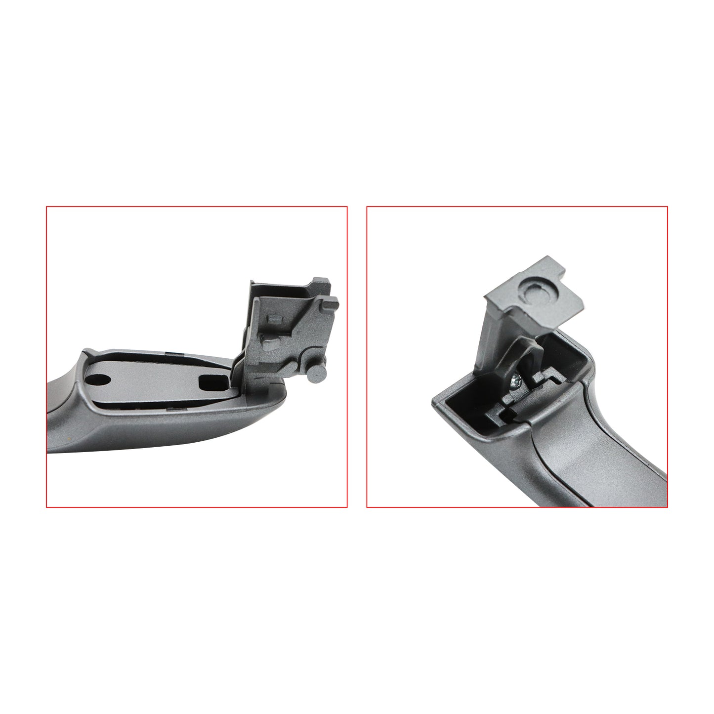 For Toyota Camry 12-17 Outside Door Handle Front Passenger Side Gray No keyhole
