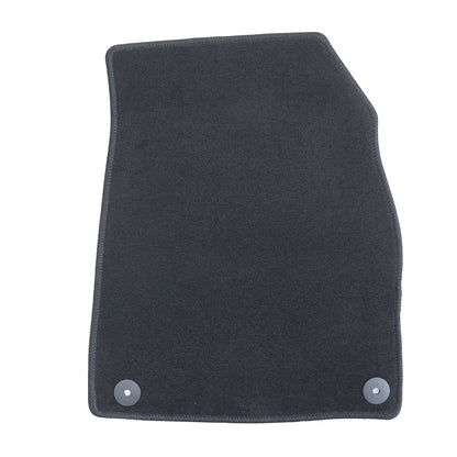 For 2021-2025 Volkswagen ID.4 Front & Rear Velour Floor Mats Carpet Black 4PCS