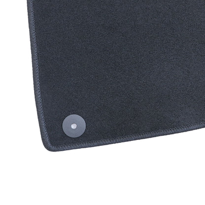 For 2021-2025 Volkswagen ID.4 Front & Rear Velour Floor Mats Carpet Black 4PCS