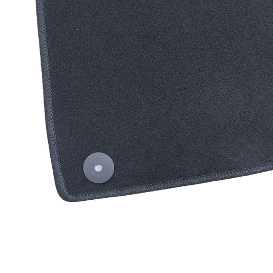 For 2021-2025 Volkswagen ID.4 Front & Rear Velour Floor Mats Carpet Black 4PCS