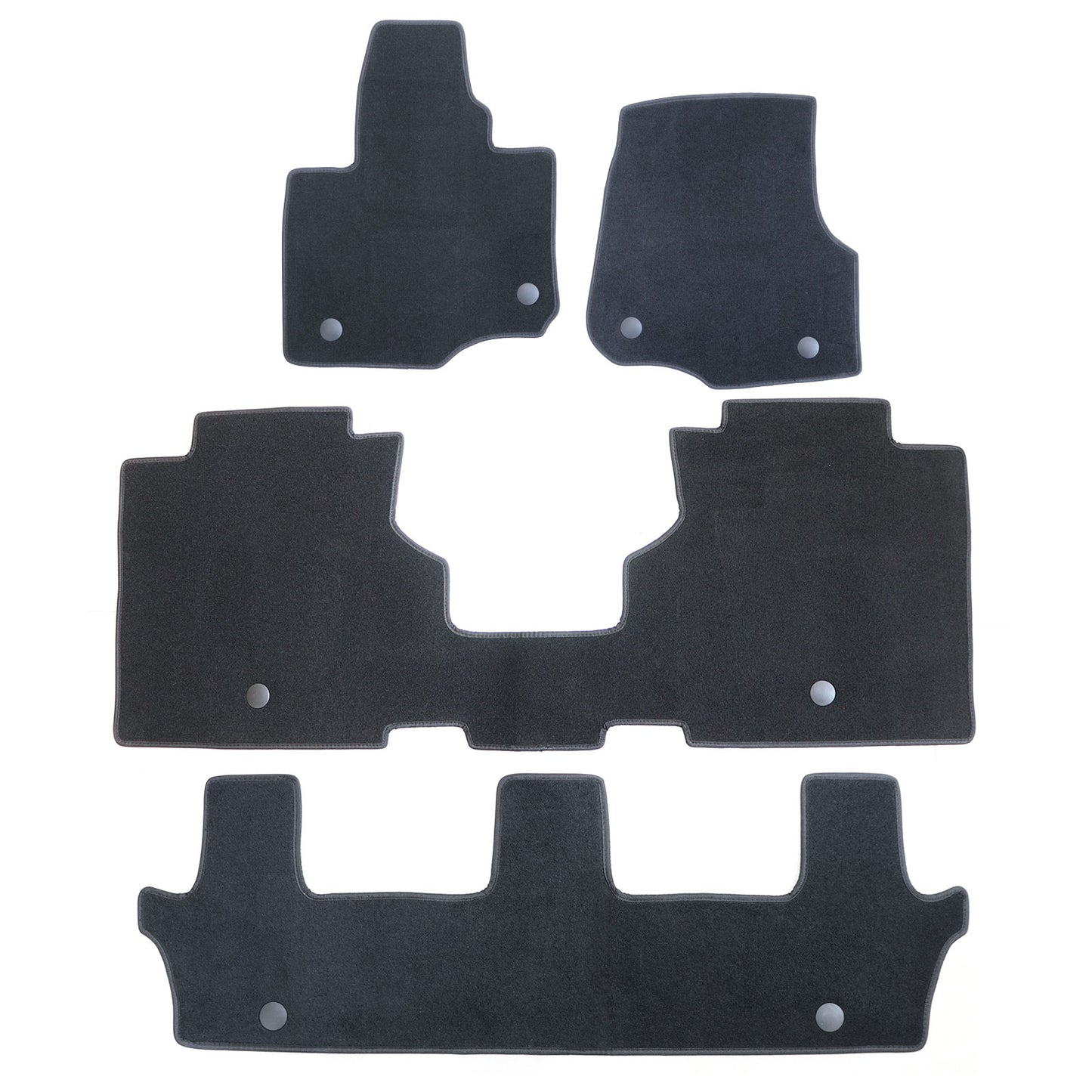 New For 2018-2024 Lincoln Navigator Front & Rear Velour Floor Mats Carpet 4PCS