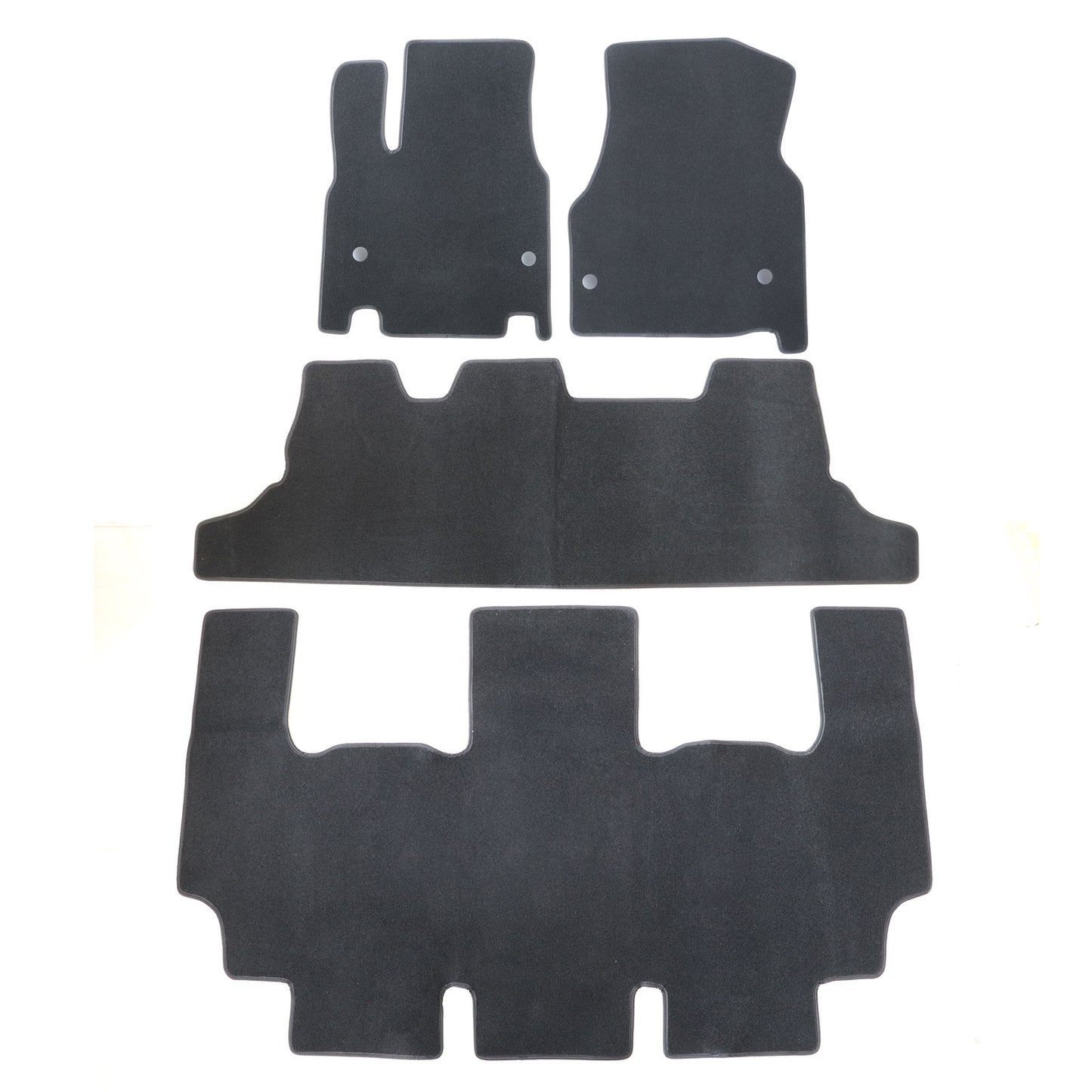 Fits 2017-2025 Chrysler Pacifica/Voyager Front & Rear Floor Mats Carpet Velour