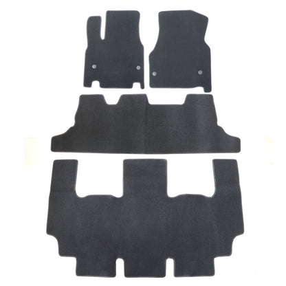 Fits 2017-2025 Chrysler Pacifica/Voyager Front & Rear Floor Mats Carpet Velour