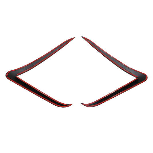 Front Black Bumper Fog Lamp Wind Knife Spoiler For 20 26 Tesla Model Y Juniper