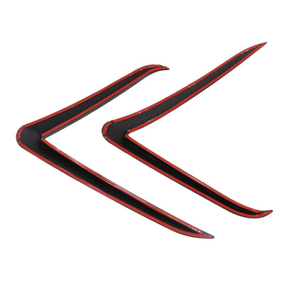 Front Black Bumper Fog Lamp Wind Knife Spoiler For 20 26 Tesla Model Y Juniper