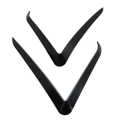 Front Black Bumper Fog Lamp Wind Knife Spoiler For 20 26 Tesla Model Y Juniper