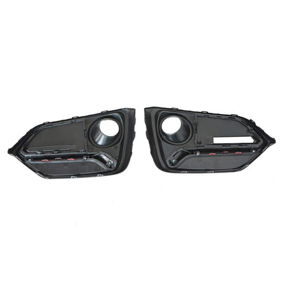 Fog Light Garnish Cover Set Front Rear fit 2017-2021 Honda Civic Hatchback