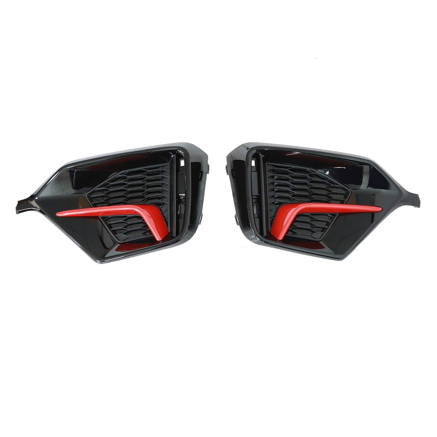 Fog Light Garnish Cover Set Front Rear fit 2017-2021 Honda Civic Hatchback