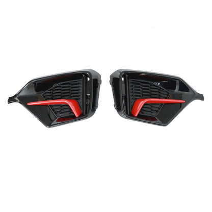 Fog Light Garnish Cover Set Front Rear fit 2017-2021 Honda Civic Hatchback