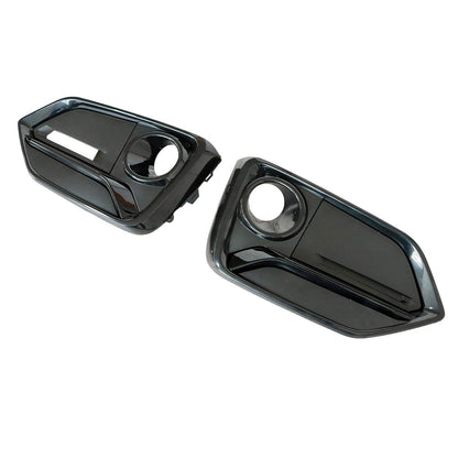 For 2017-2021 Honda Civic Hatchback Front + Rear Bumper Fog Light Garnish Covers