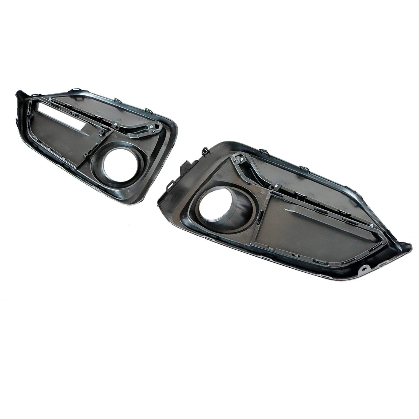 For 2017-2021 Honda Civic Hatchback Front + Rear Bumper Fog Light Garnish Covers
