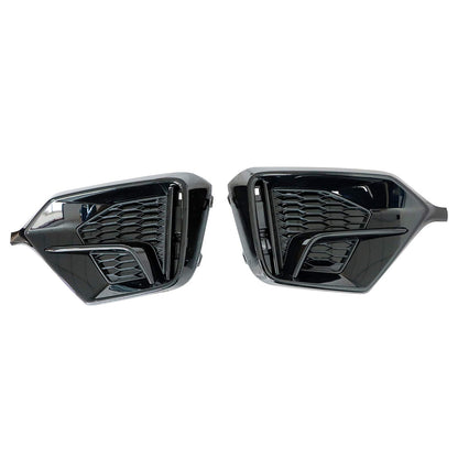 For 2017-2021 Honda Civic Hatchback Front + Rear Bumper Fog Light Garnish Covers