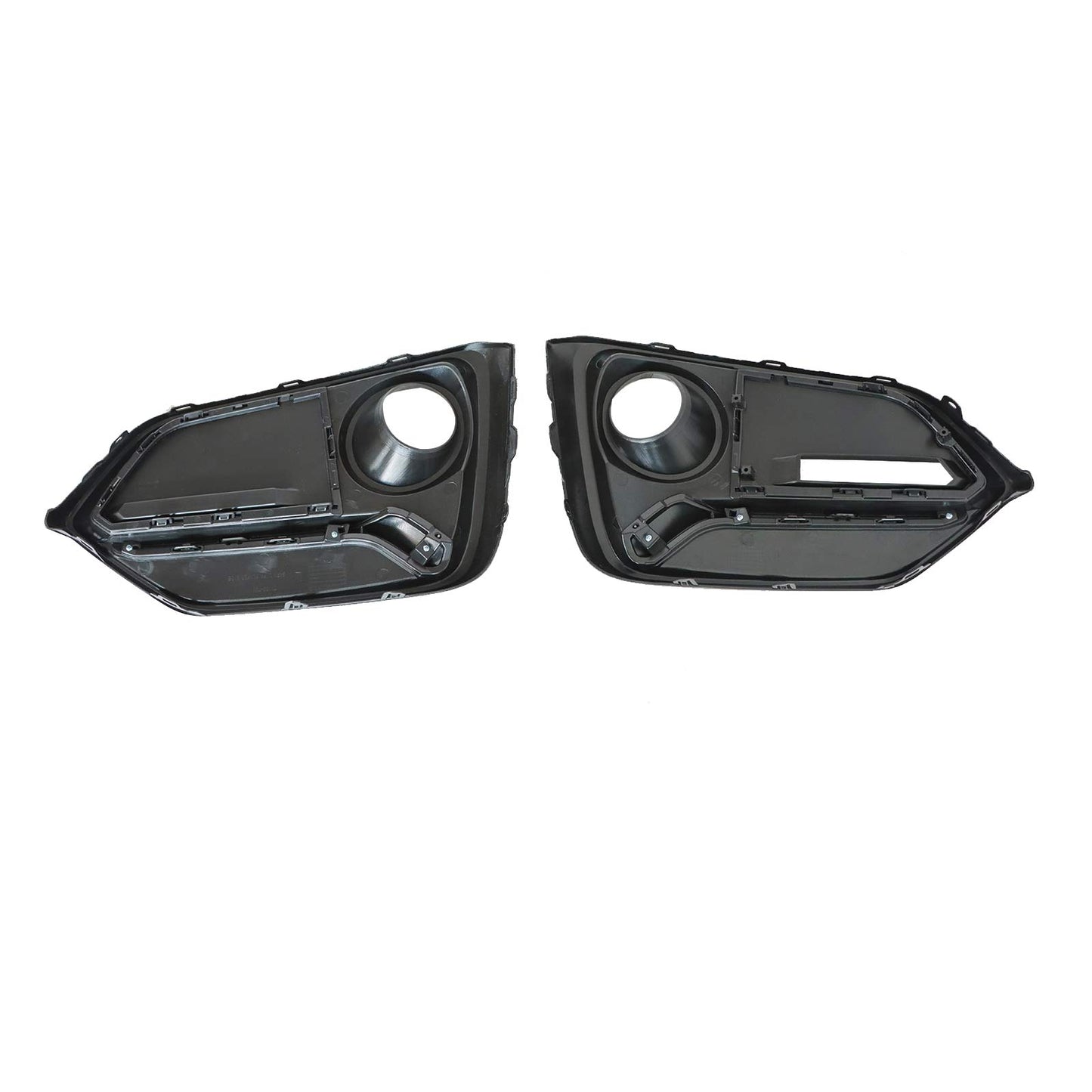 For 2017-2021 Honda Civic Hatchback Front + Rear Bumper Fog Light Garnish Covers