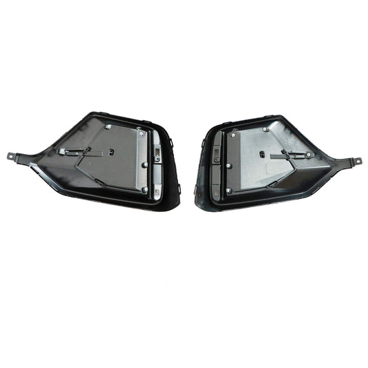 For 2017-2021 Honda Civic Hatchback Front + Rear Bumper Fog Light Garnish Covers