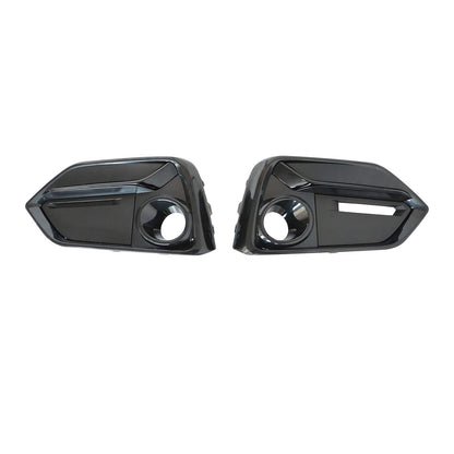 For 2017-2021 Honda Civic Hatchback Front + Rear Bumper Fog Light Garnish Covers