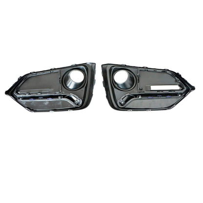 For Honda Civic Hatchback 2017-2021 Front+Rear Bumper Fog Light Garnish Covers