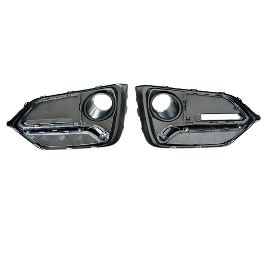For Honda Civic Hatchback 2017-2021 Front+Rear Bumper Fog Light Garnish Covers