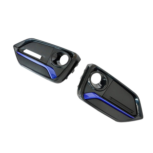 For Honda Civic Hatchback 2017-2021 Front+Rear Bumper Fog Light Garnish Covers