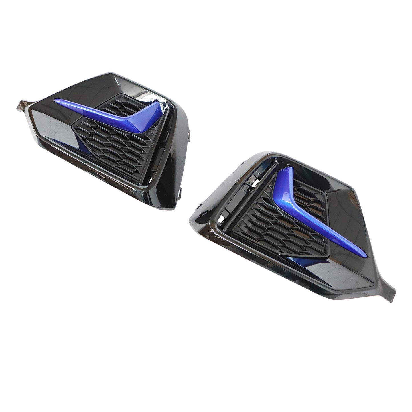 For Honda Civic Hatchback 2017-2021 Front+Rear Bumper Fog Light Garnish Covers