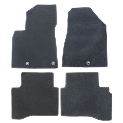 New For 2017-2021 Kia Niro Front & Rear Velour Floor Mats Carpet Black 4PCS