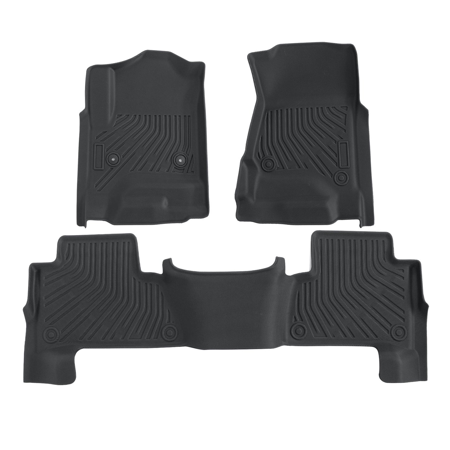 Front & Rear Floor Mats Liner TPE For 2015-2020 Chevy Tahoe GMC Yukon Waterproof