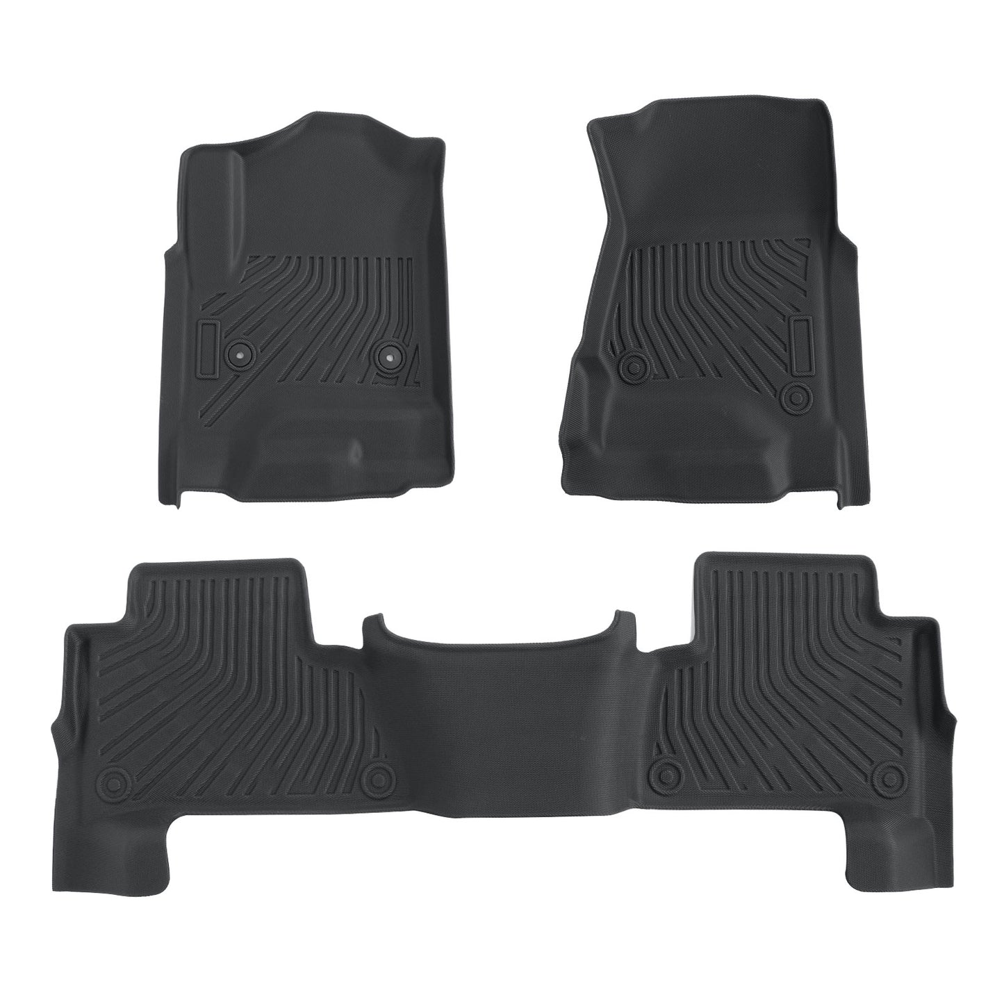 Front & Rear Floor Mats Liner TPE For 2015-2020 Chevy Tahoe GMC Yukon Waterproof