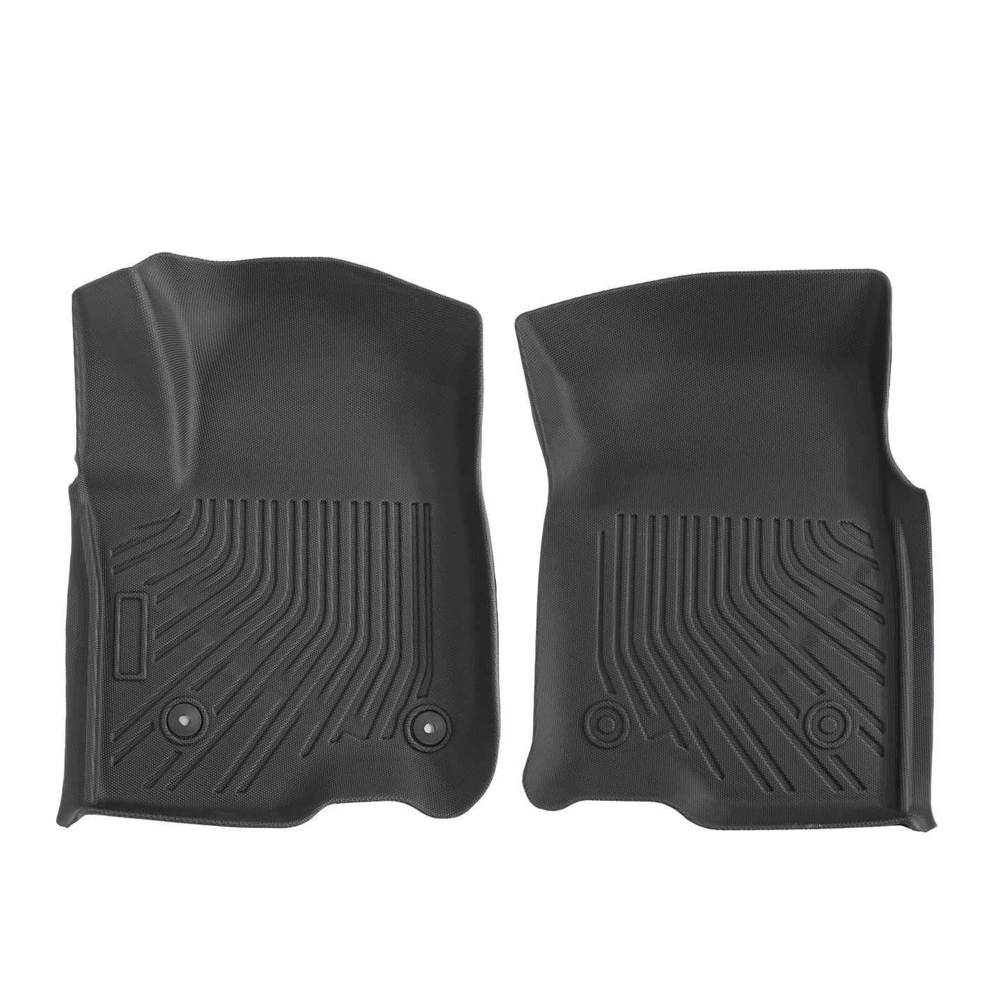 1stRow Floor Mats Liner TPE For 2019-2025 Chevy Silverado 1500/2500/3500 HD 2Pcs