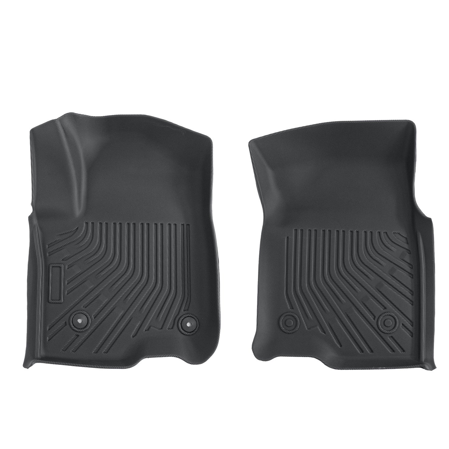 1stRow Floor Mats Liner TPE For 2019-2025 Chevy Silverado 1500/2500/3500 HD 2Pcs
