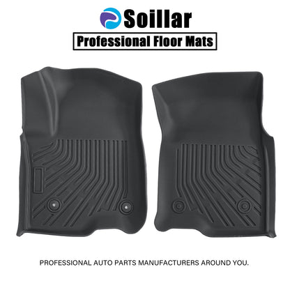 1stRow Floor Mats Liner TPE For 2019-2025 Chevy Silverado 1500/2500/3500 HD 2Pcs