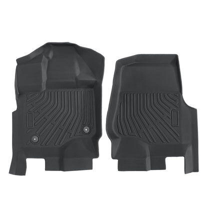 Front Floor Mats Liner Set TPE For 2015-2025 Ford F-150 Extended Cab/Crew Cab