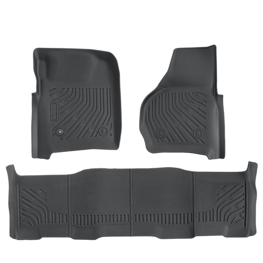 Floor Mats Liner For 1999-2007 Ford F-250 350 450 Super Duty Front & Rear Black