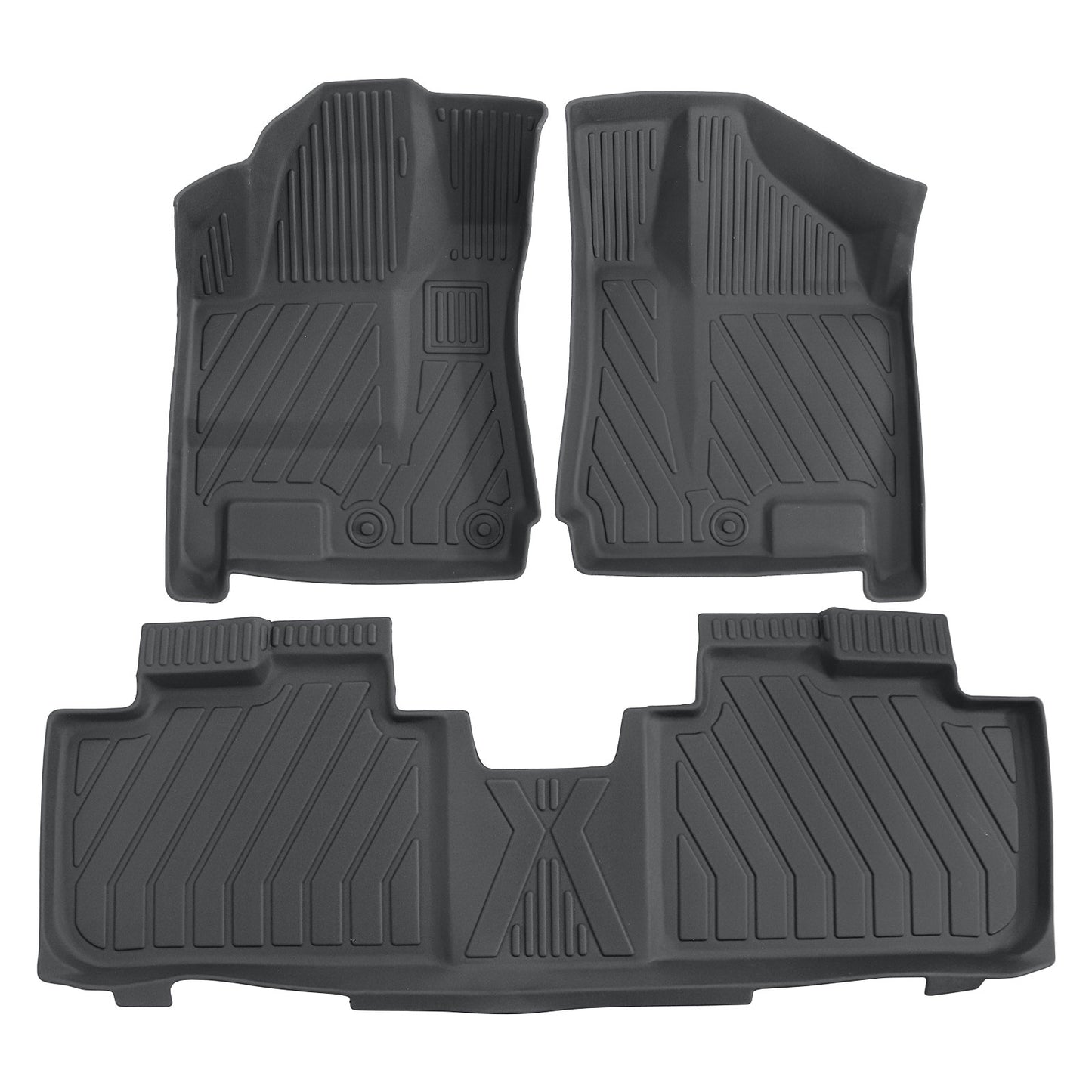 3D Car Floor Mats For 2010-2016 Cadillac SRX 2-Row Floor Liners TPE All Weather
