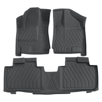 3D Car Floor Mats For 2010-2016 Cadillac SRX 2-Row Floor Liners TPE All Weather