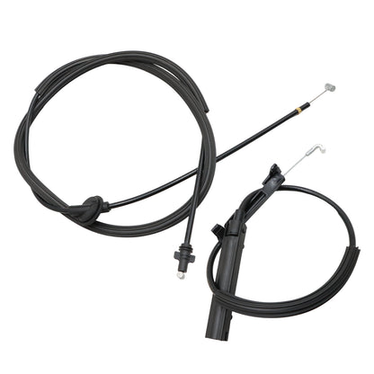 2Pcs Rear+Front Hood Lock Latch Release Cable For Audi A4 A5 S4 S5 2008-2015