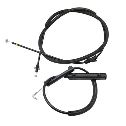 2Pcs Rear+Front Hood Lock Latch Release Cable For Audi A4 A5 S4 S5 2008-2015