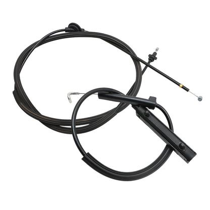 2Pcs Rear+Front Hood Lock Latch Release Cable For Audi A4 A5 S4 S5 2008-2015