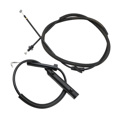 2Pcs Rear+Front Hood Lock Latch Release Cable For Audi A4 A5 S4 S5 2008-2015