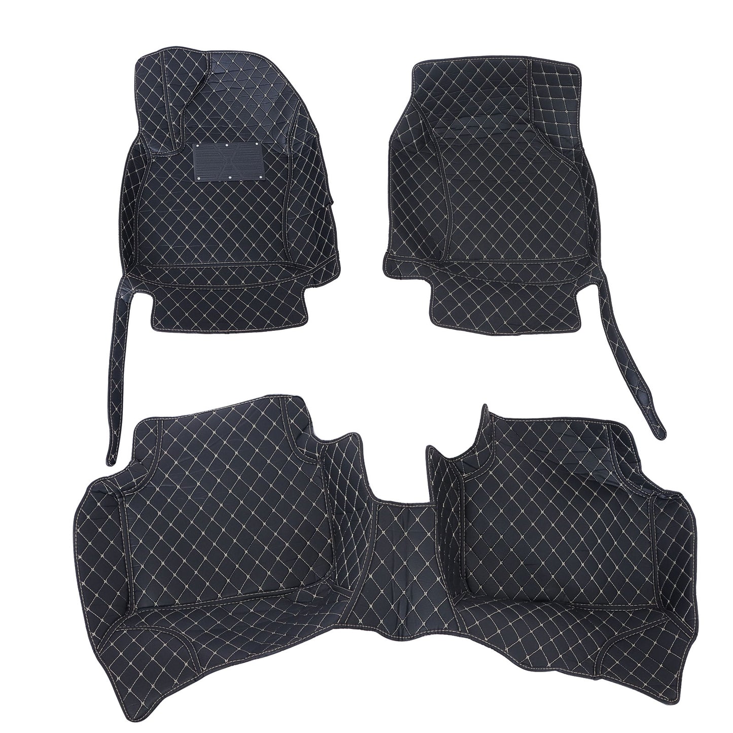 For 2019-2024 Volkswagen Jetta Microfiber Leather Floor Mats Liners Front & Rear