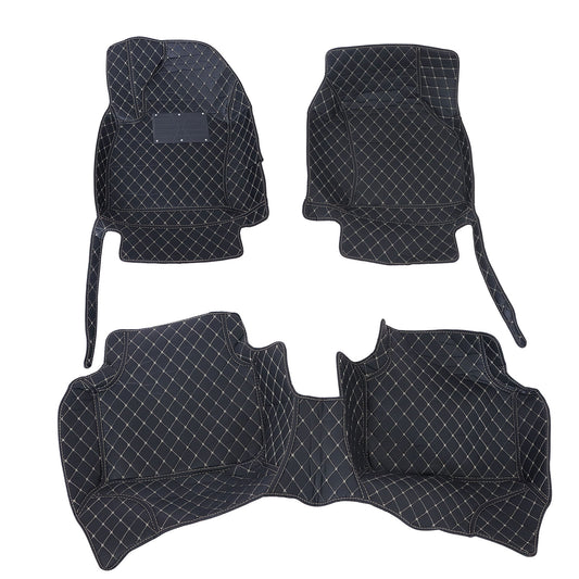 For 2019-2024 Volkswagen Jetta Microfiber Leather Floor Mats Liners Front & Rear