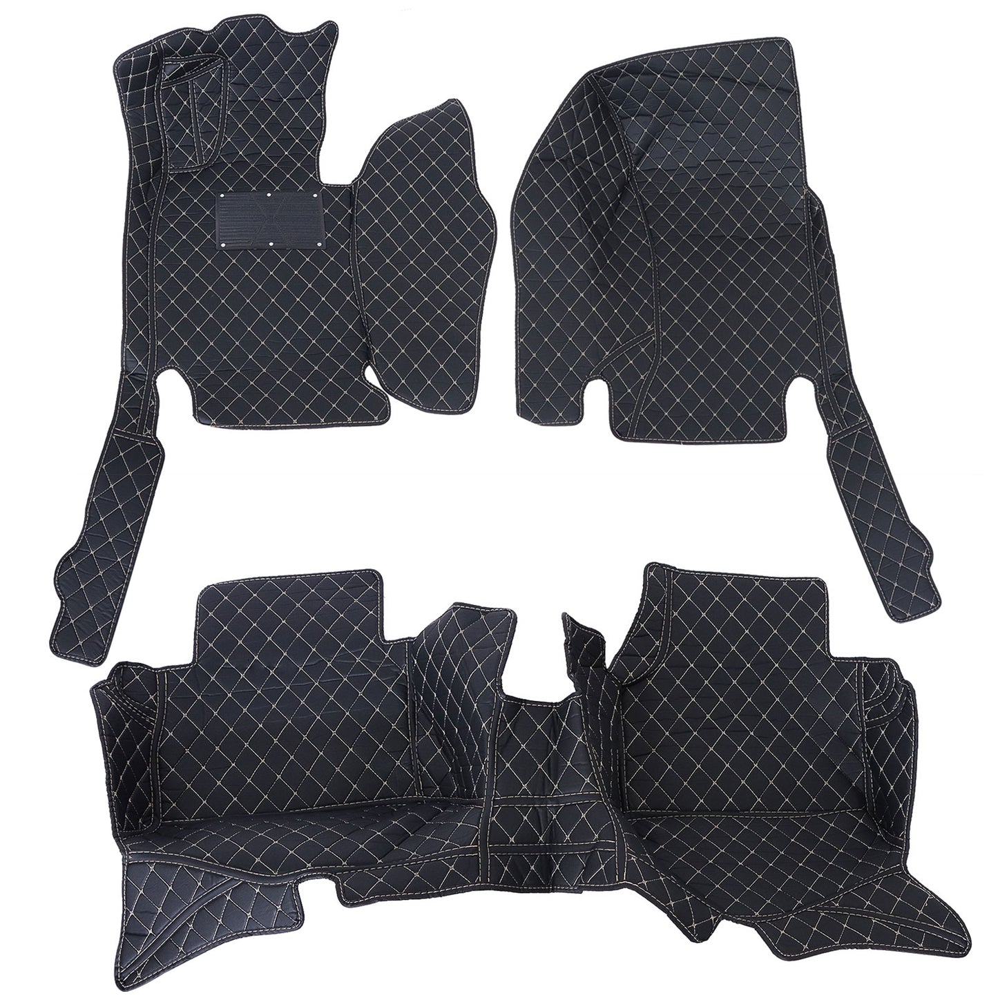 For 2014-2024 Infiniti Q50 Microfiber Leather Floor Mats Liners Front & Rear